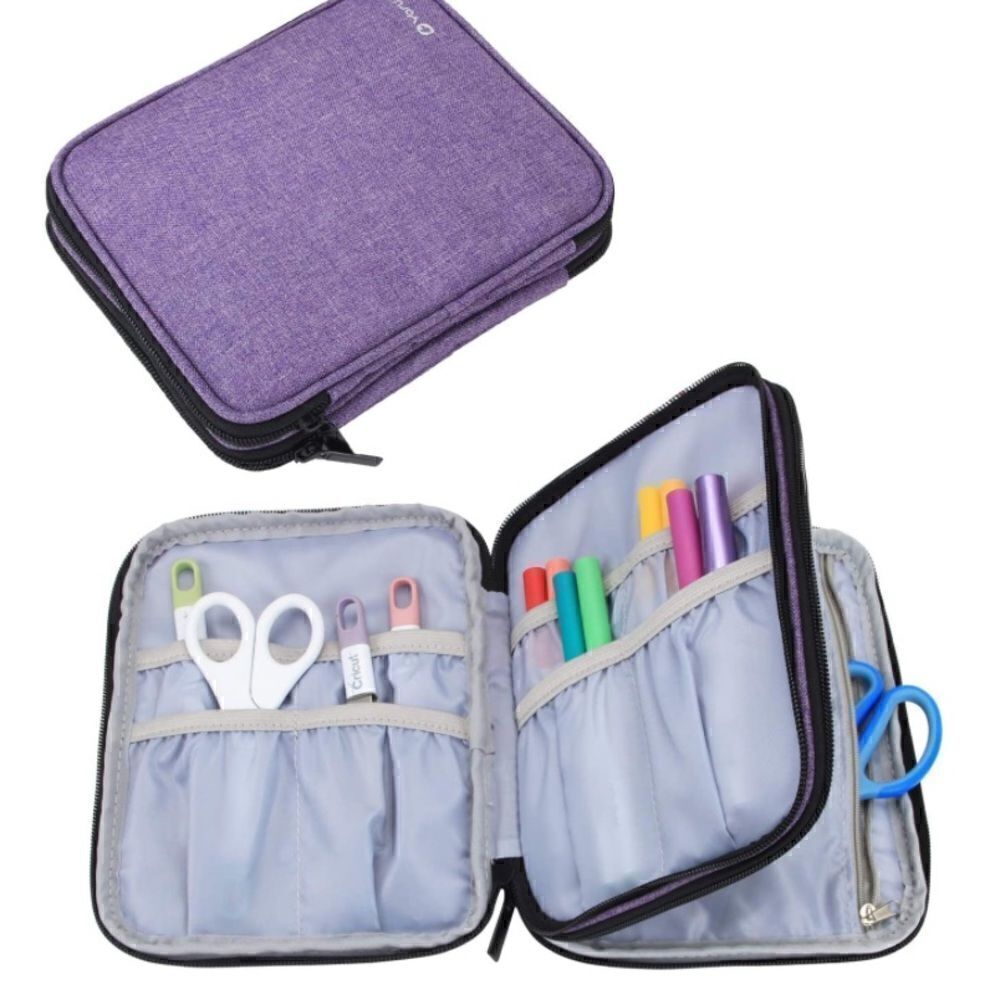 Purple Cricut Accessory Carry Travel Case